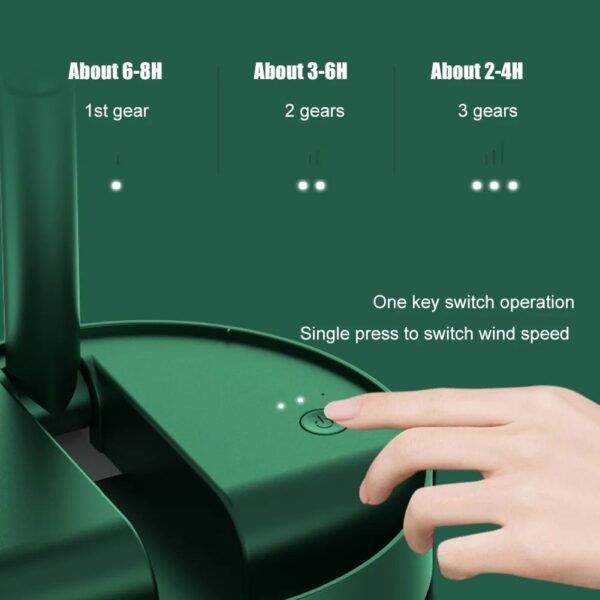 Portable Mini Folding Telescopic Fan USB Rechargeable Floor Fan - Image 4