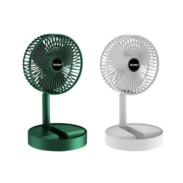 Portable Mini Folding Telescopic Fan USB Rechargeable Floor Fan - Image 2
