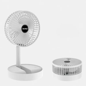 Portable Mini Folding Telescopic Fan USB Rechargeable Floor Fan