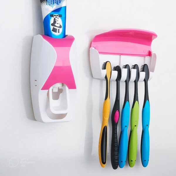 New Automatic Toothpaste Dispenser With 5 Brush Holder