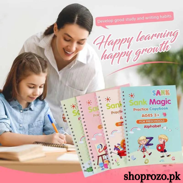 Kids' Creative Learning Bundle-- Magic Practice Book | Magic Water Book | LCD Writing Tablet - Image 5