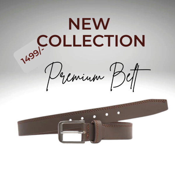 Cow-Made Pure Leather Belt - Image 3